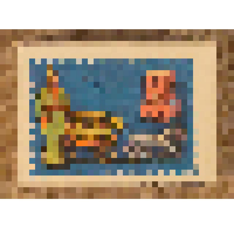 Коробок спичечный сувенирный "Почтовый дилижанс XIX в." из набора спичек сувенирного "Из истории Отечественной почты". 1989 г