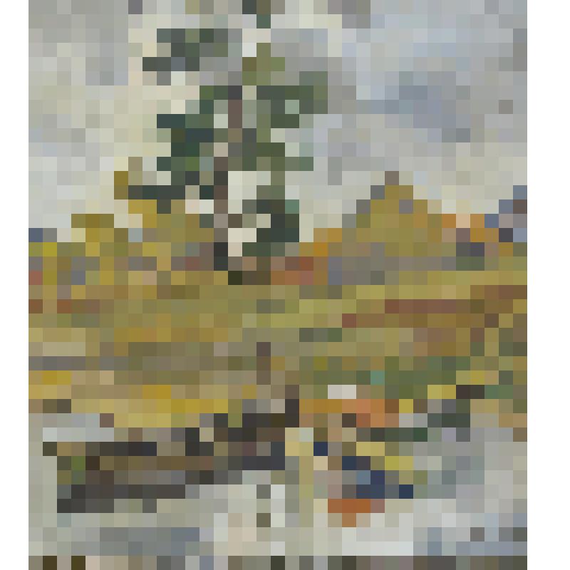 У реки. 1991 г. Картина