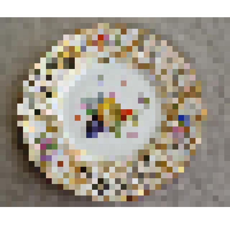 Чаша от фруктовницы (вазы для фруктов) ажурная с изображением фруктов и цветов