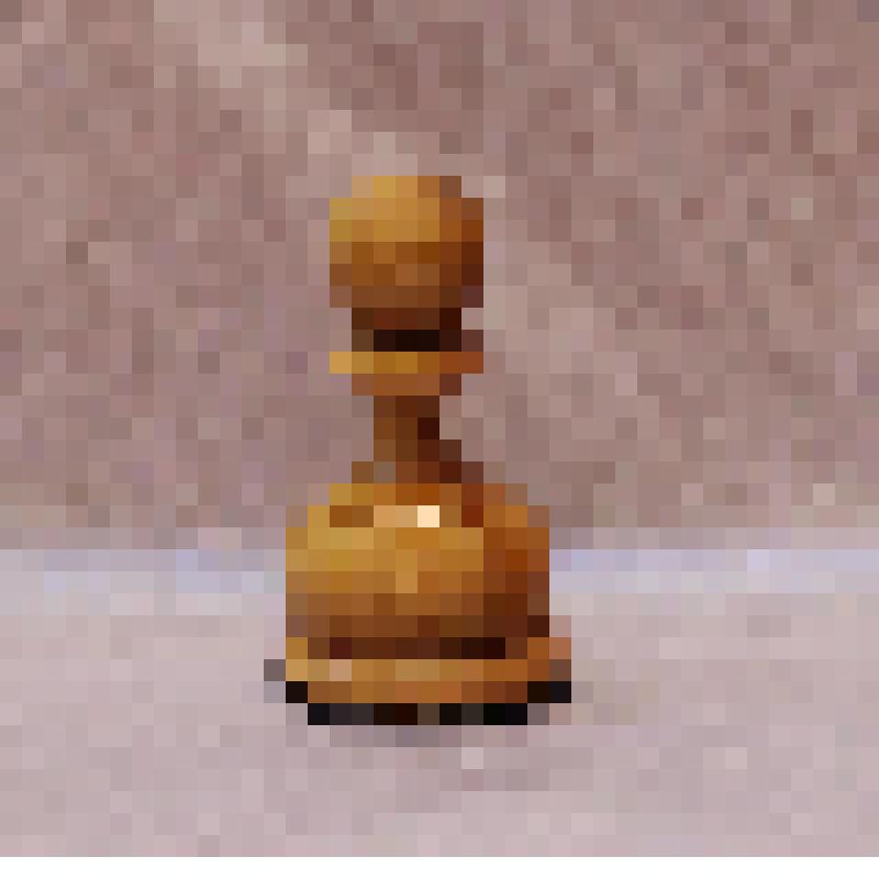 Предмет быта. Шахматы, фигура пешка желтого цвета. Из комплекта: Шахматы Дважды Героя Социалистического труда Музрукова Бориса Глебовича