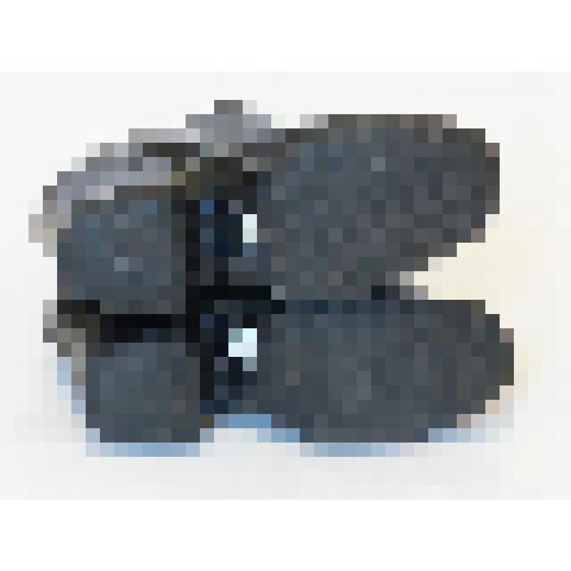 Бот с меховой отделкой резиновый, на каблучке (левый)