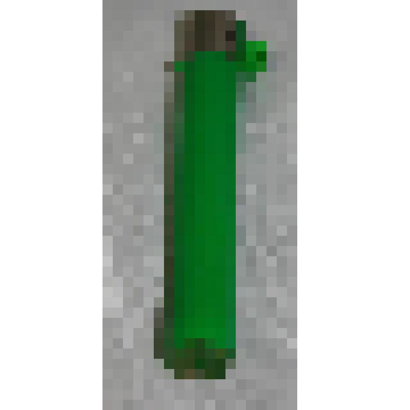 Зажигалка кремневая из пластмассы зелёного цвета