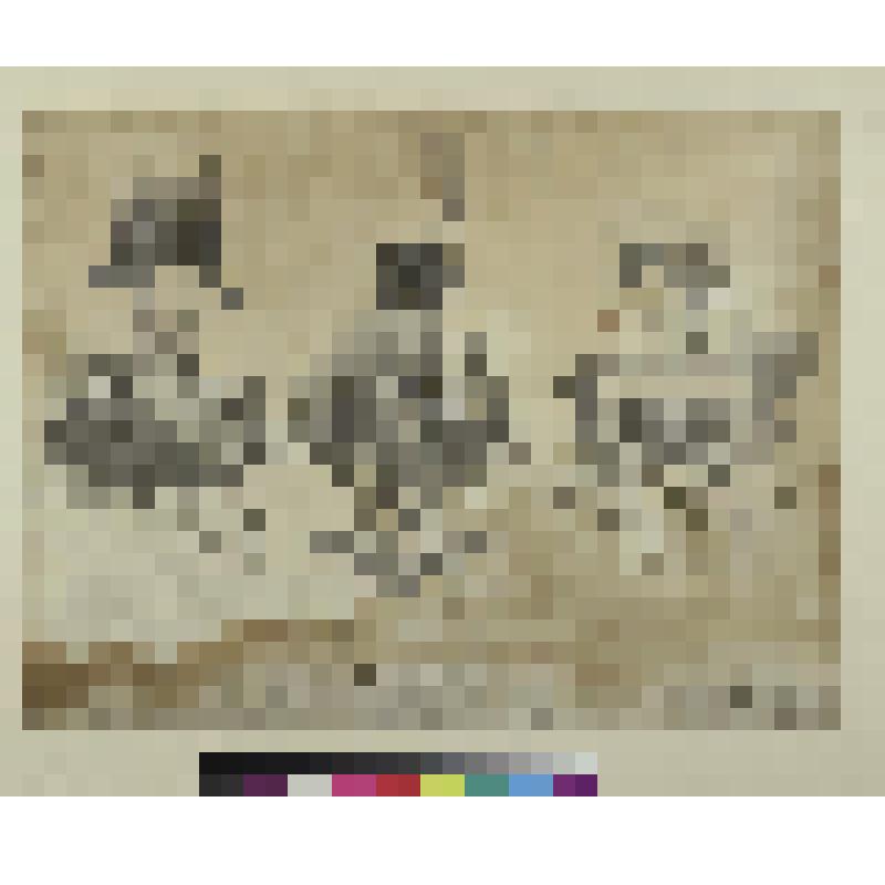 Николай I, цесаревич Александр Николаевич, Александра Федоровна. Три портрета, гравюра