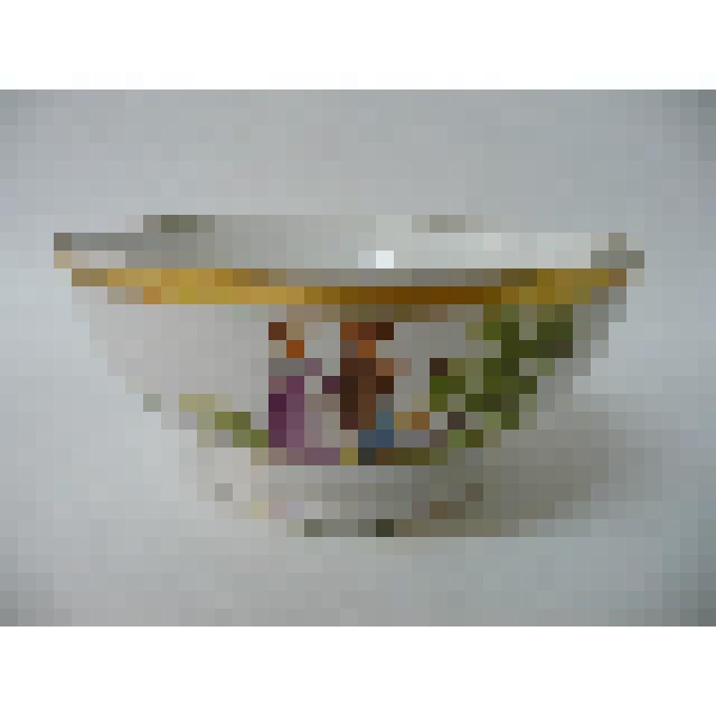 Полоскательница фарфоровая, белая, с позолотой