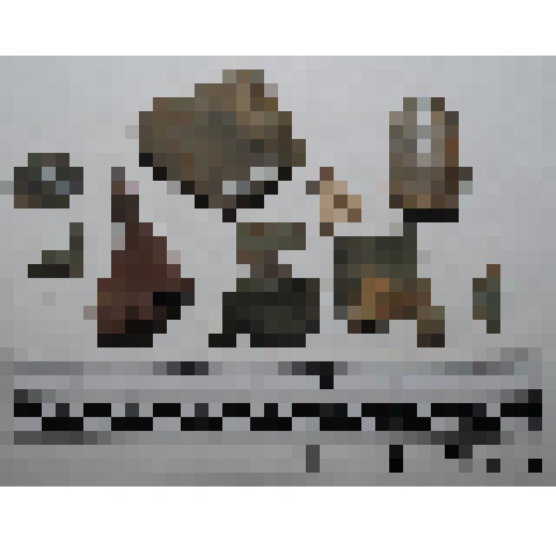 Сколы и осколки галечные разных размеров и форм