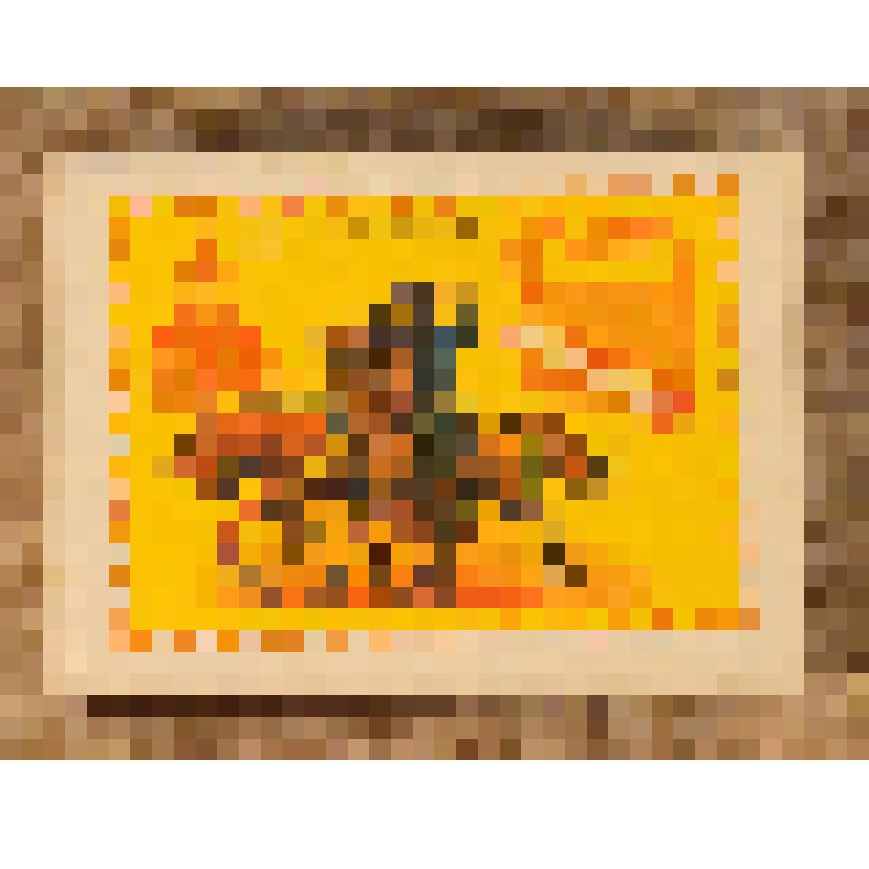 Коробок спичечный сувенирный "Гонец. XV-XVI вв." из набора спичек сувенирного "Из истории Отечественной почты". 1989 г