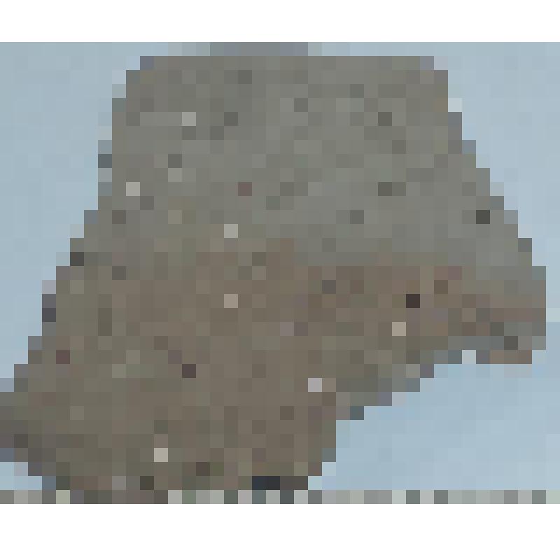 Черепок светло - серого цвета с переходом в коричневый