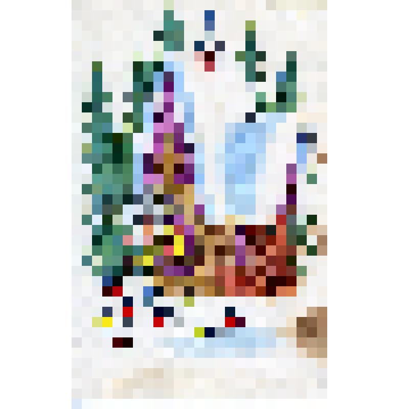 Карточка почтовая - ёжик из избушки кормит птичек