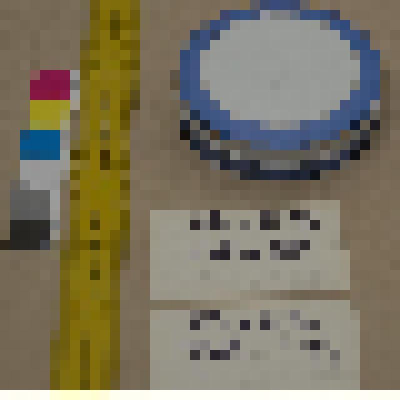 Баночка для зубного порошка фаянсовая, круглая с крышкой