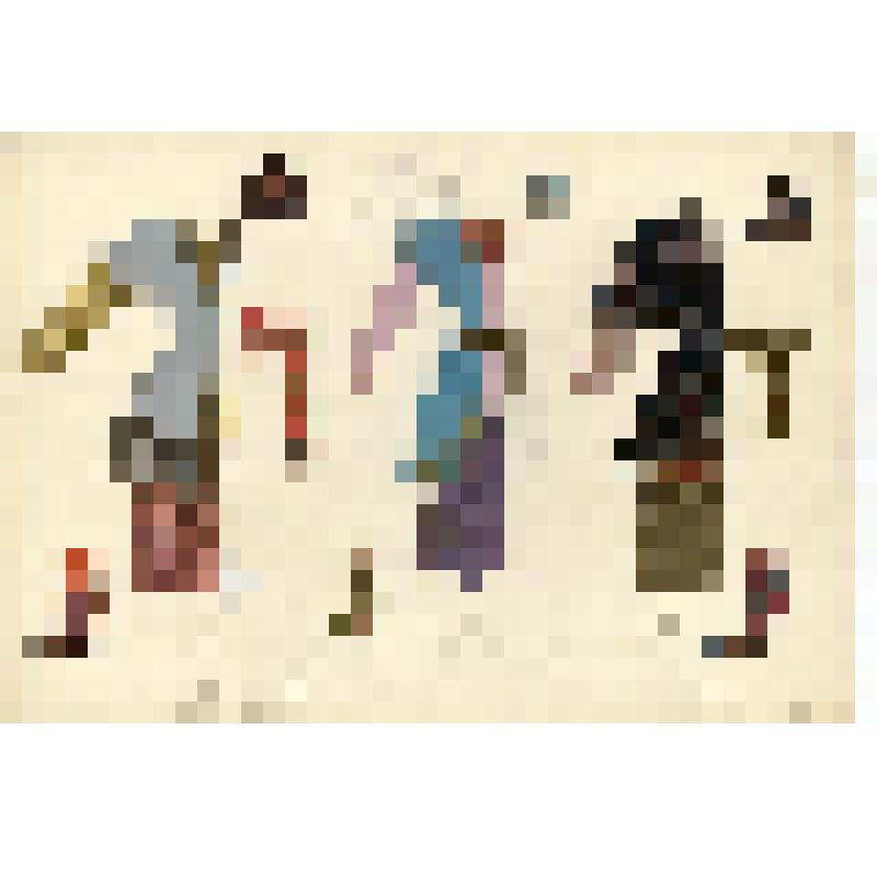 Эскизы костюмов. Джигиты, 2 акт. "Шурале". Яруллин Ф.; 1955, балетм. Якобсон Л.В., худ. Мильчин Л.И., худ. по костюмам Птушко А