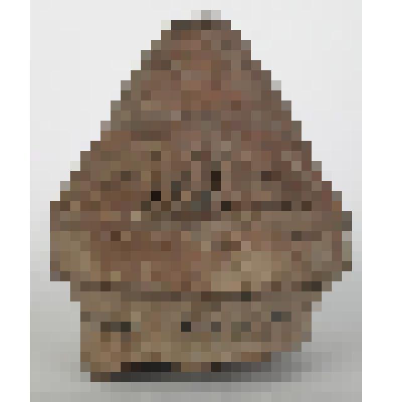 Ручка от крышки сосуда в виде массивной коничекой шишки