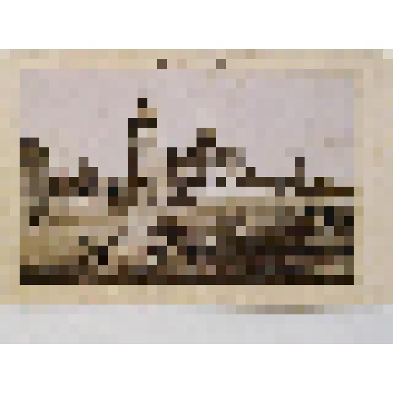 Михайловский Златоверхий монастырь. Михайловская пл. основан 1108 г., постройки XII, XVII вв. разрушин 1930 - гг. восстановлен 1990-е гг, г. Киев. Михайловский Златоверхий монастырь, из альбома. Общий вид ансамбля. Издатель не указан