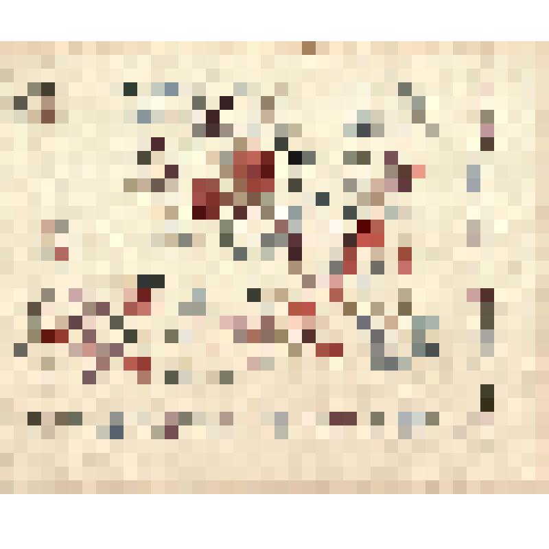 Зарисовка фрагмента платка. Из альбома зарисовок «Вышивка Горьковской области». Часть 1