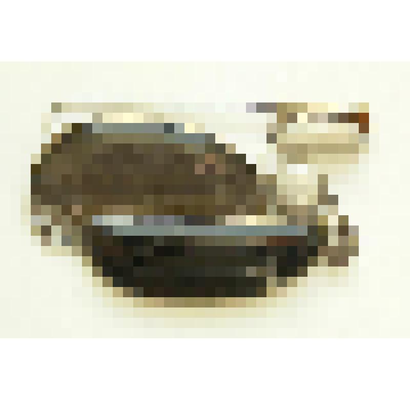 Брошь из обсидиана и лунного камня