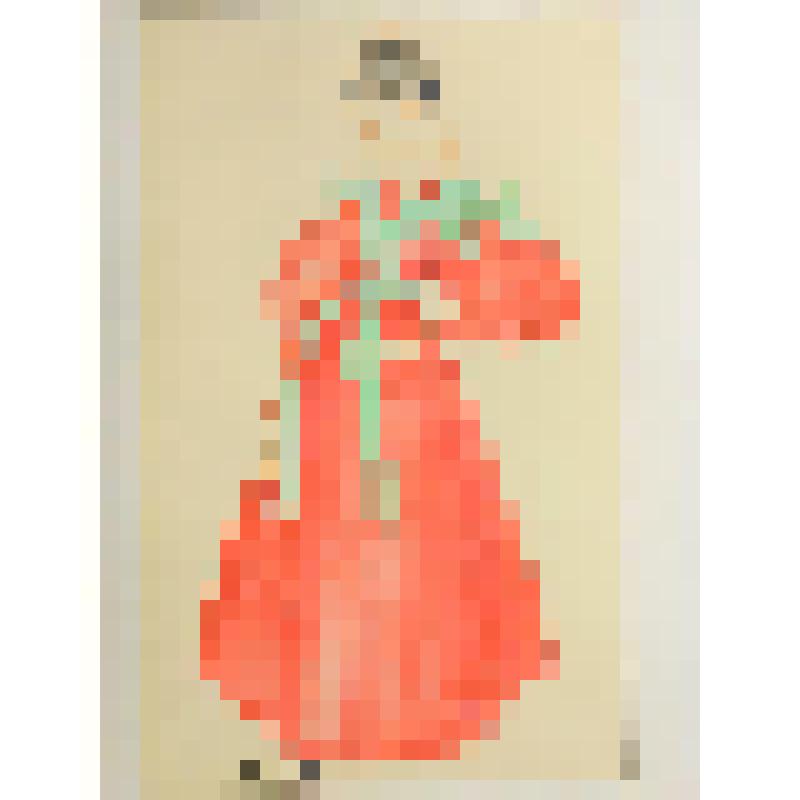 Эскиз костюма. "Агафья Тихоновна" (костюм № 3). "Женитьба (Совершенно невероятное событие)". Москва, Центральный детский театр (ЦДТ)