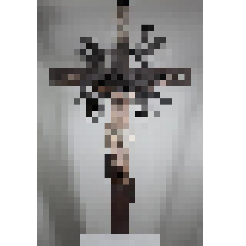 Распятие. Из композиции "Распятие с предстоящими". Деревянная скульптура