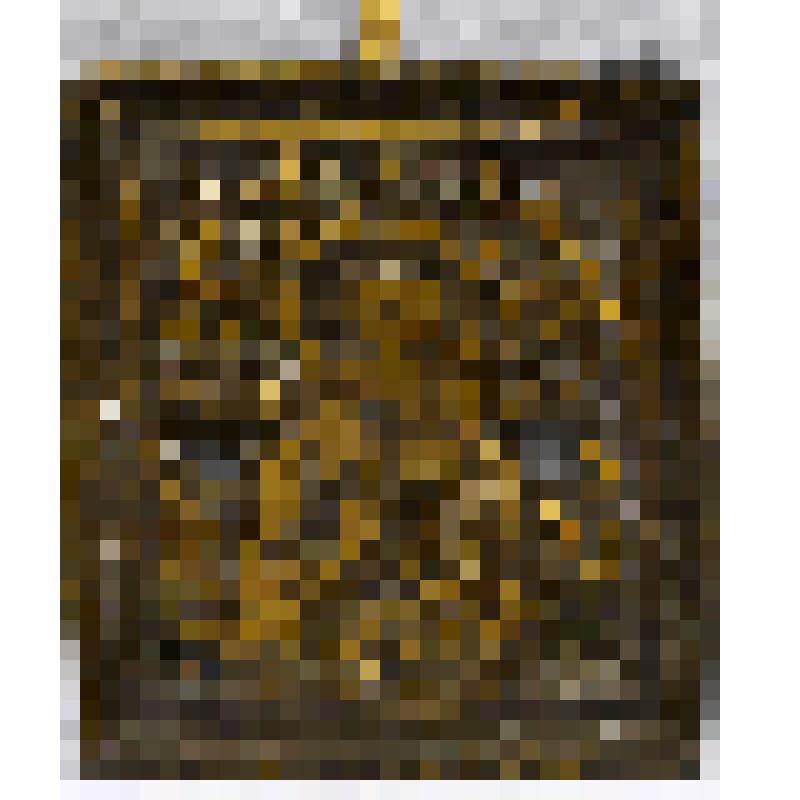 Икона «Святитель Николай Чудотворец с предстоящими святыми Василием Великим и Сергием Радонежским».
Медный сплав, литье