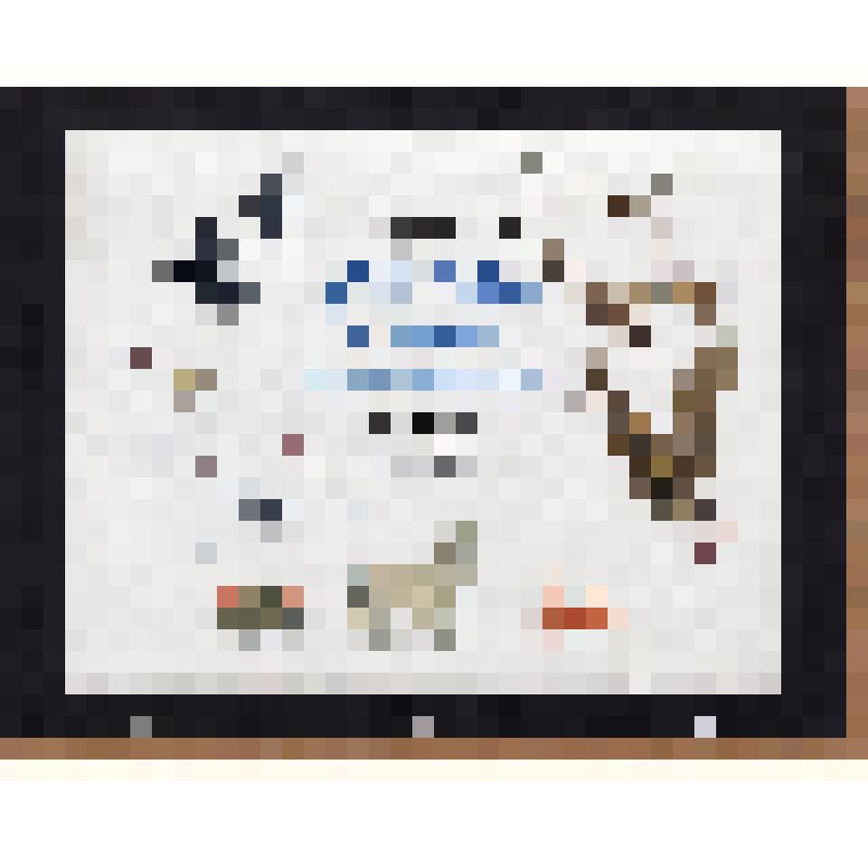 эскиз кадра к макету диафильма. Лист № 2: Кто как к зиме готовится (заглавный титр)
Фильм: Кто как к зиме готовится. 1989