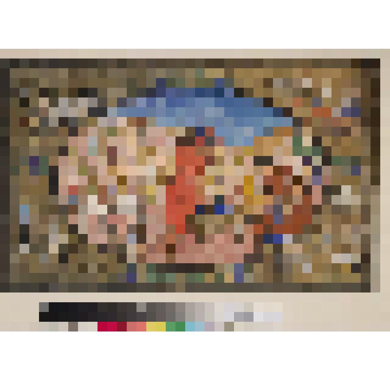 Производственные процессы в виноградоводческом колхозе. Эскиз росписи подноса, рисунок