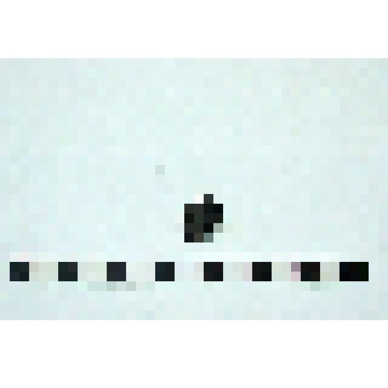 Фрагмент основания чашечки курительной сероглиняной с темно-серым (почти черным) ангобом и лощением на внешней поверхности трубки