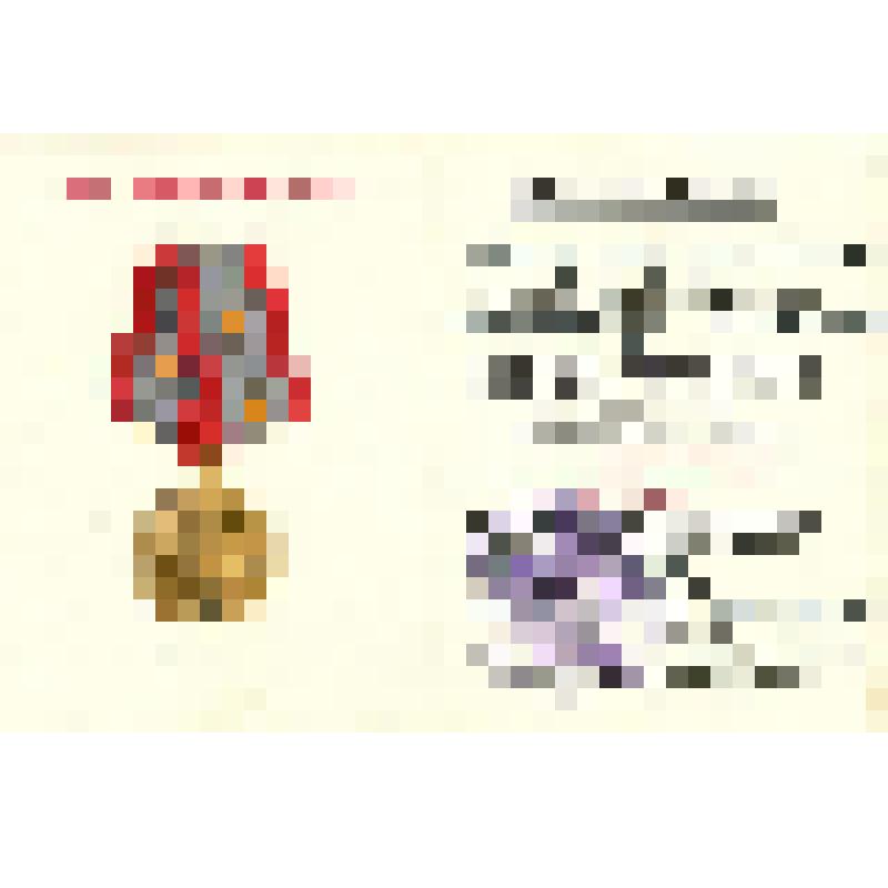 Документ. Удостоверение к юбилейной медали "60 лет вооруженных сил СССР"  подполковника запаса Буряка Александра Романовича