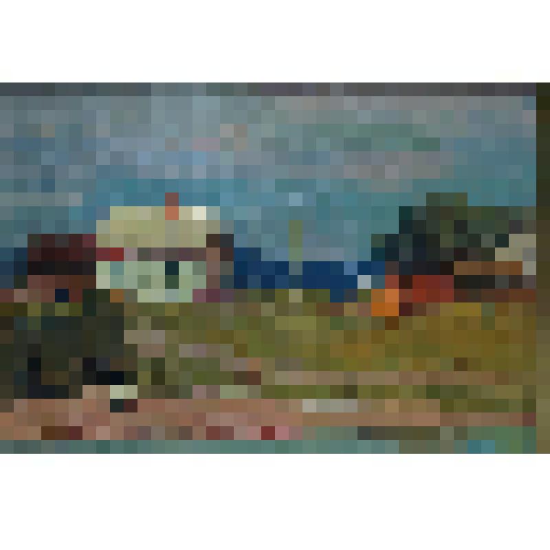 Этюд. Этюд с домиком