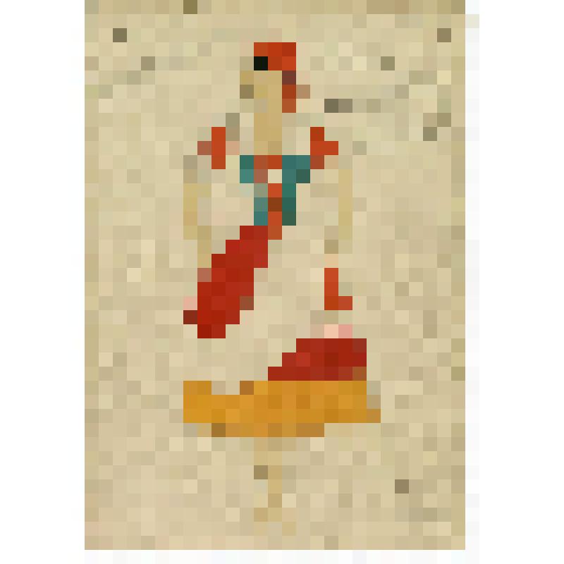 Эскиз костюма. Лауренция, 1 картина 2 акта (для Банк, Кандауровой, Кудрявцевой). "Комедианты". Глиэр Р.; 1931, балетм. Чекрыгин А.И., Петровский А.П. (режиссер), худ. Эрдман Б.Р