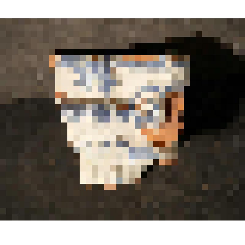 Изразец печной, колонка, рельефный, двухцветный. Фрагмент