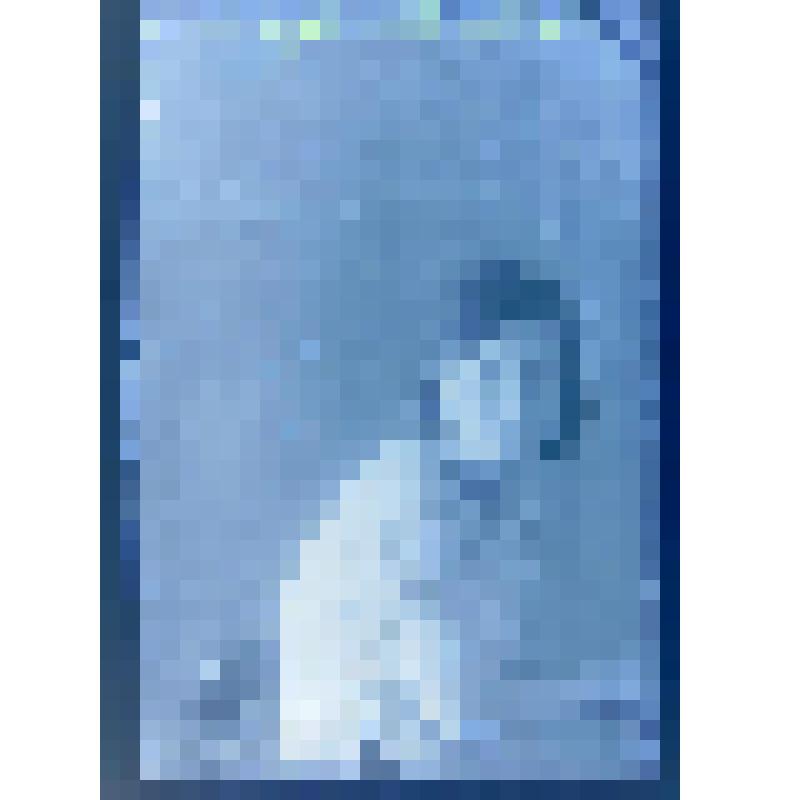 Негатив. Портрет поясной молодой женщины