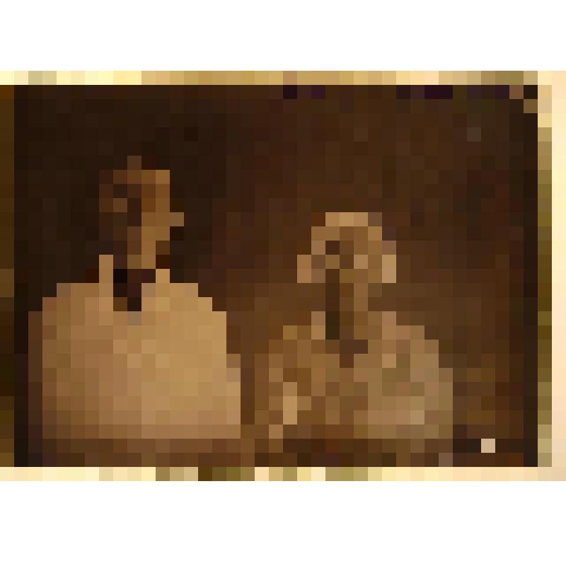 Негатив. Портрет парный погрудный мужчины и женщины