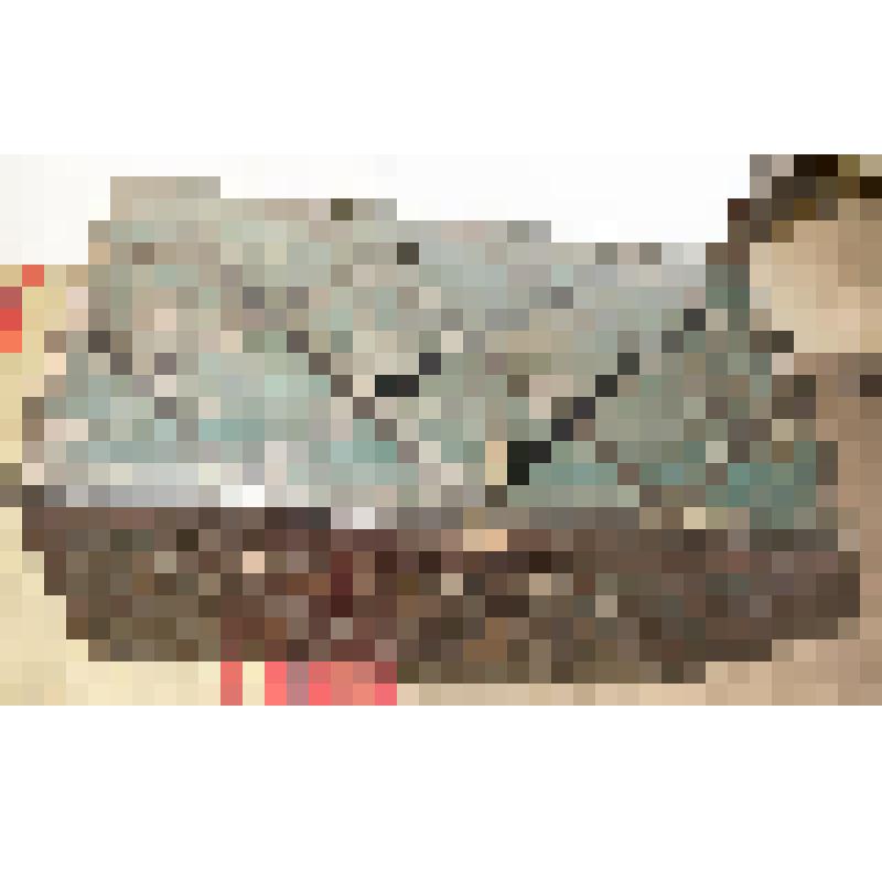 Сундук деревянный кованый, с крышкой и двумя ручками, темно-зеленого цвета