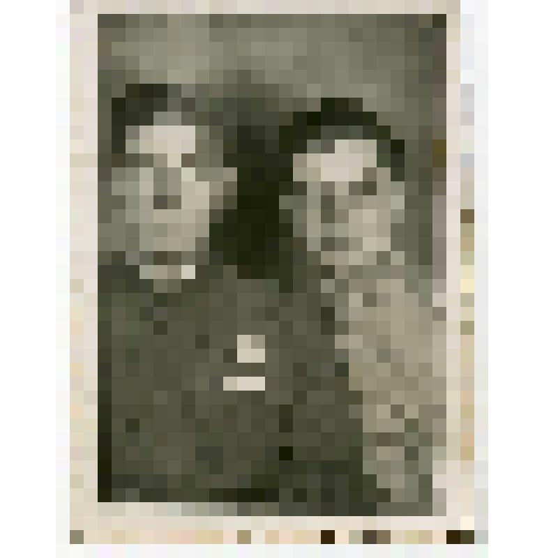 Фотография (двойной портрет) "Два друга" (военнослужащие 128 пп) 22.03.1945 г