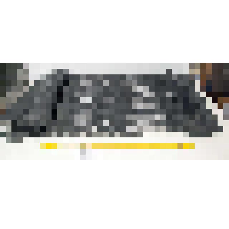 Шарф шелковый, черный с растительным орнаментом