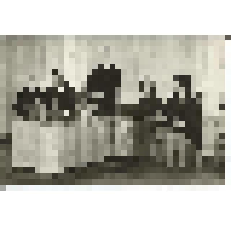 Фотография черно-белая. Президиум комсомольского собрания фабрики "Победа Октября"