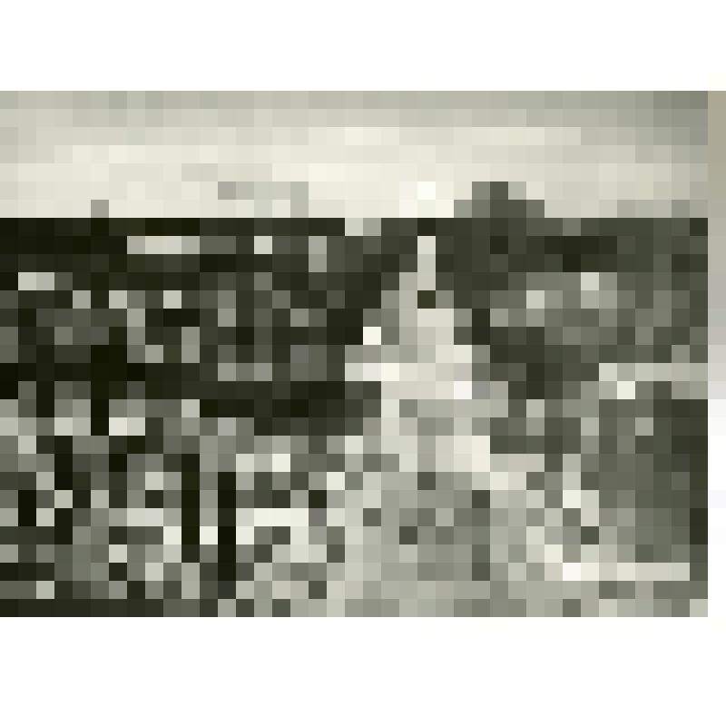 Фотография ч/б. Панорама комбината ЖБИ-1 (железо-бетонных изделий)