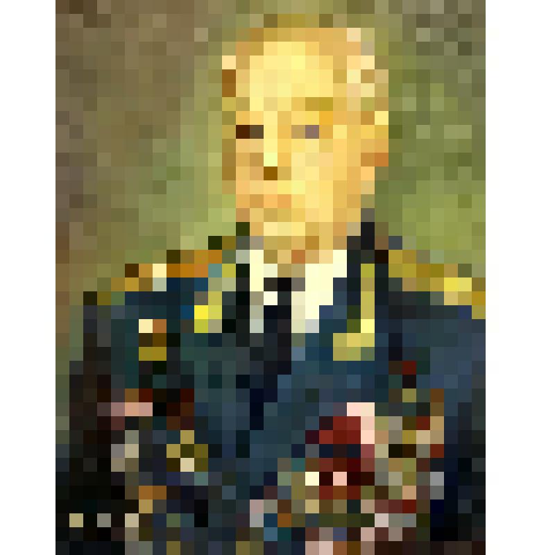 Живописная работа. Портрет Героя Советского Союза  Лакатоша Владимира Павловича
