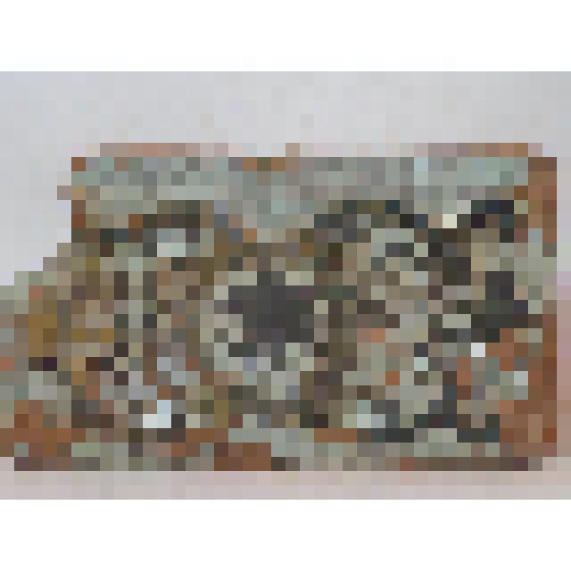 Изразец печной, поясок, рельефный, полихромный, с элементами росписи