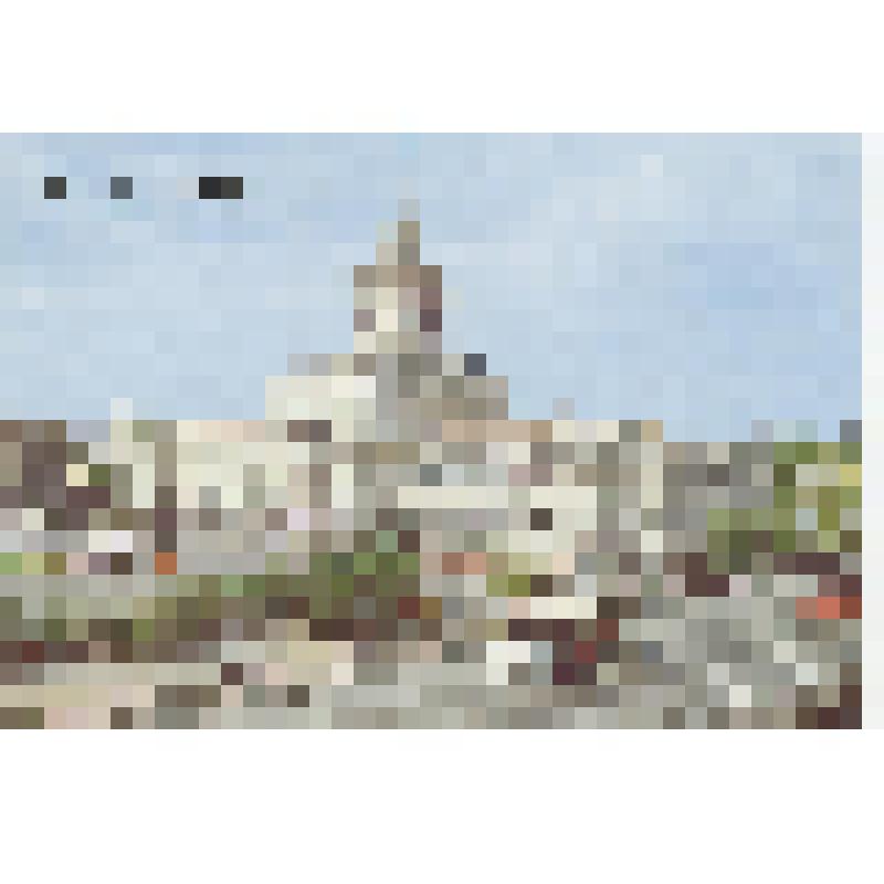 Открытка из комплекта открыток «Волгоград». Железнодорожный вокзал