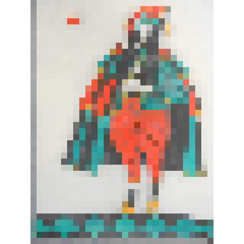 Эскиз костюма. "Леандро". Театр юного зрителя. "Любовь к одному апельсину" (Режиссер Б. Наравцевич). Нижний Новгород