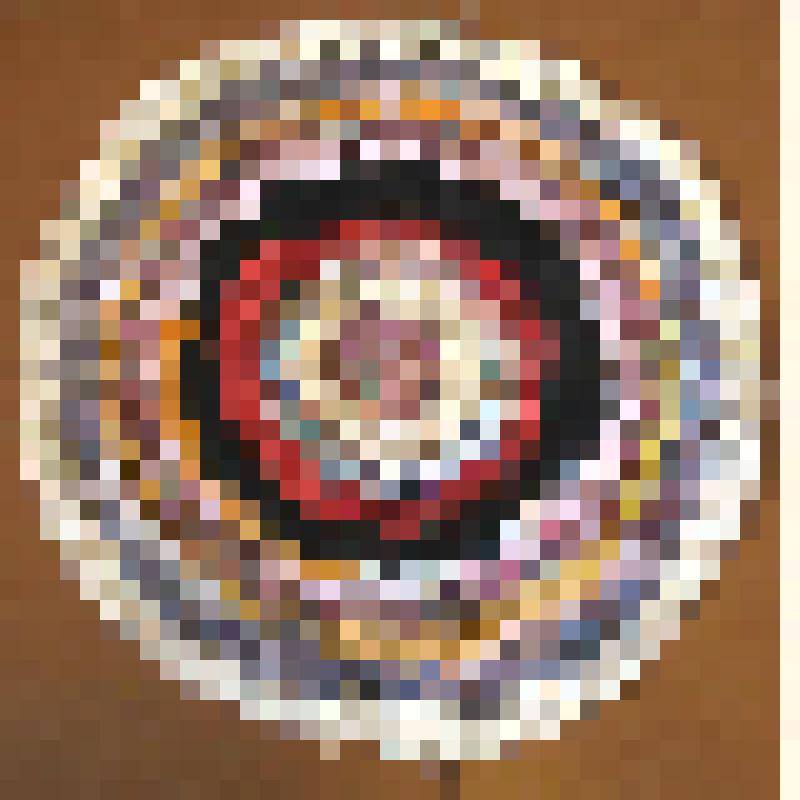 Коврик круглый вязаный