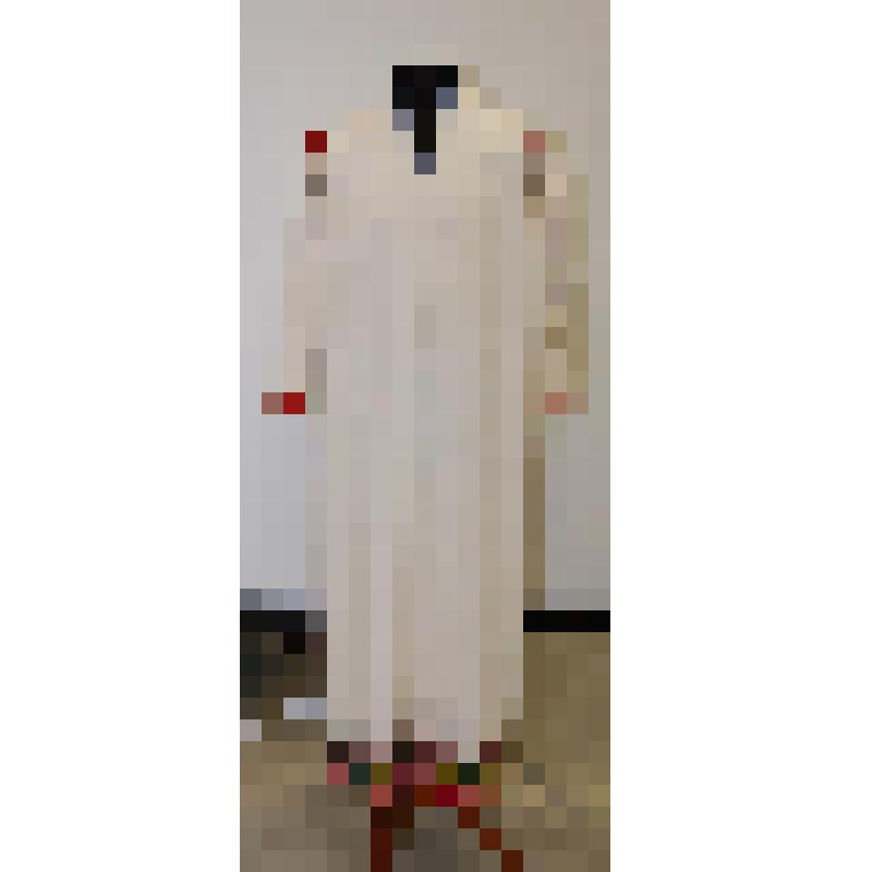 Рубаха женская домотканая, белого цвета