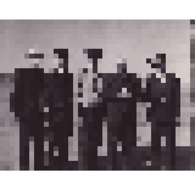 Фотография черно-белая. На аэродроме перед встречей Косыгина А.Н