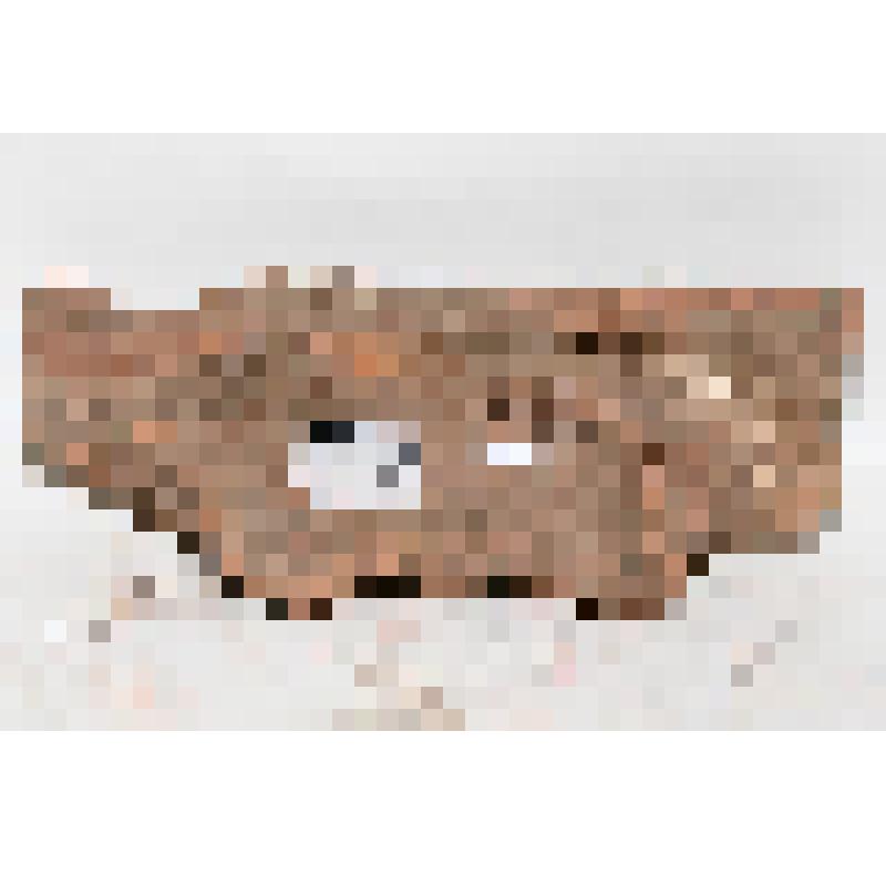 Изразец - валик (фрагмент) угловой рельефный полихромный