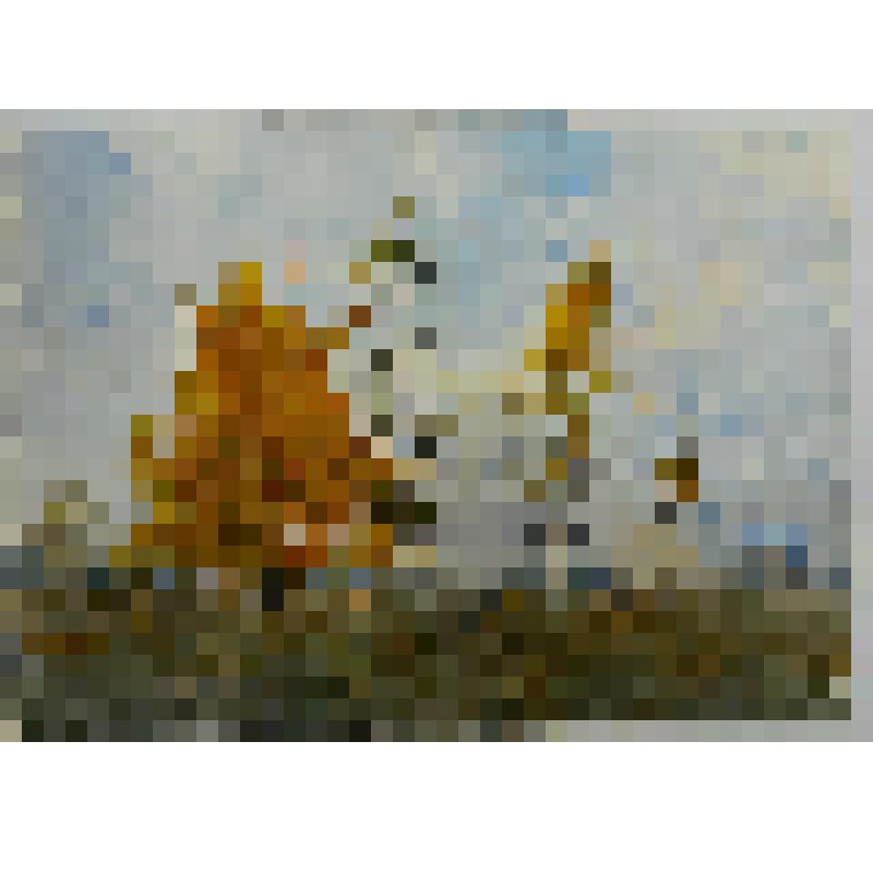 Акварель. Опадают листья