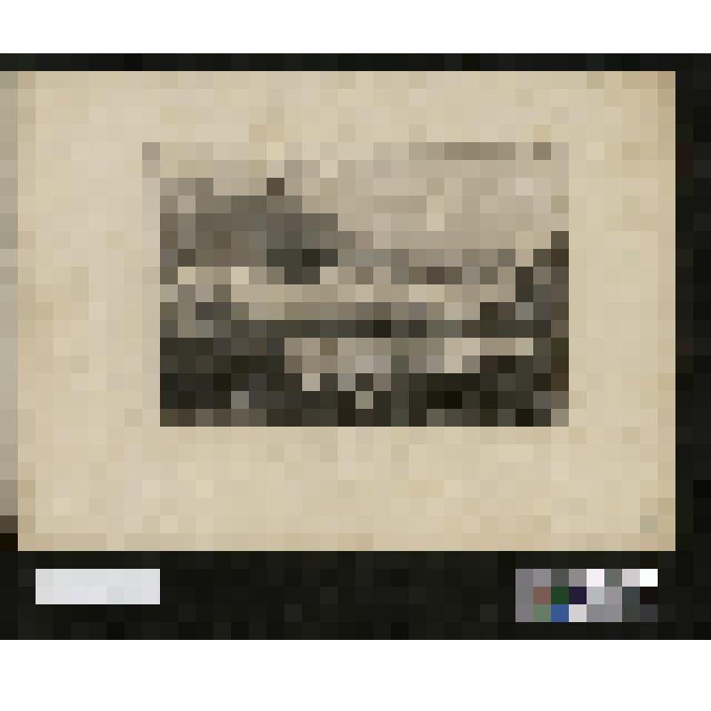 Вид порогов в Швеции, на переднем плане плоты, на берегу телега с бревнами