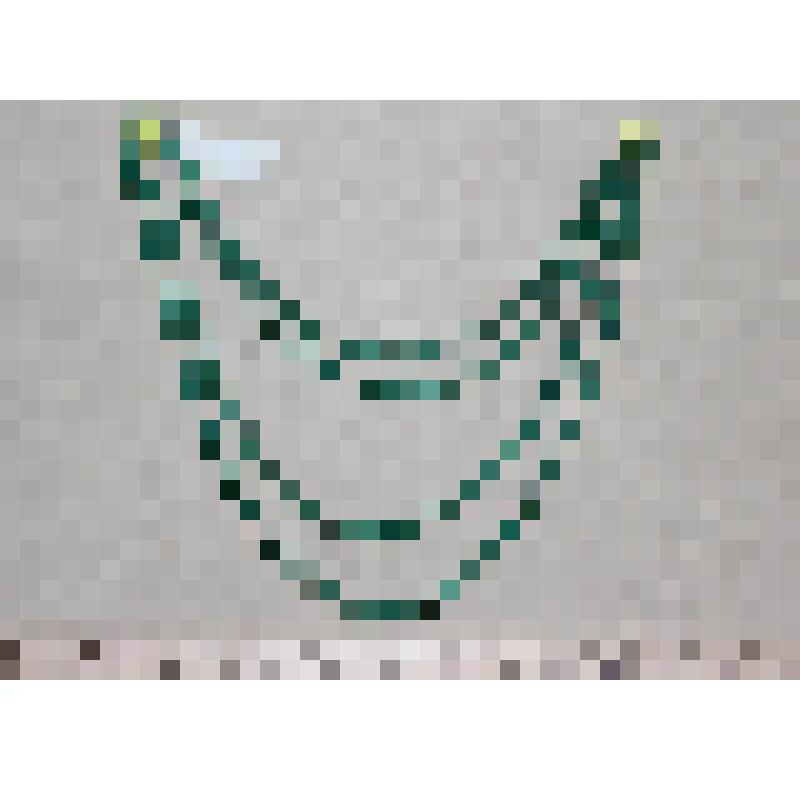 Бисер зеленый круглый уплощенный, №397 в низке