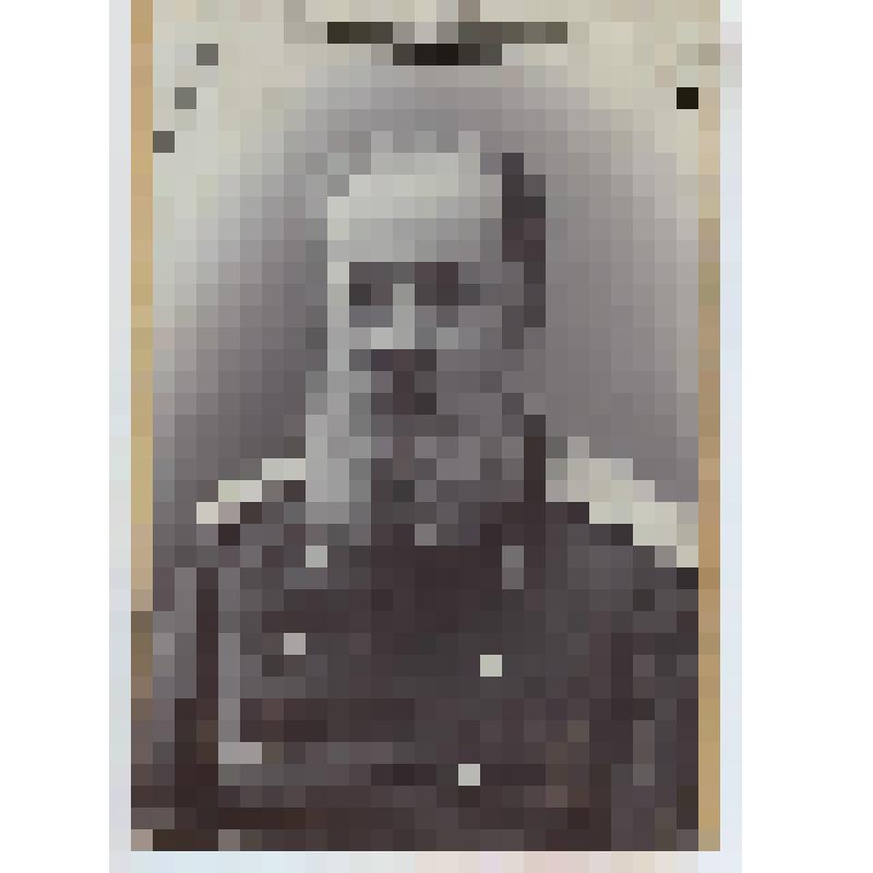 Фотография. Кюи Цезарь Антонович (1835- 1918) - композитор, музыкальный критик. Портрет в старости, почти фас, погрудный, в военной форме. С нотным автографом и подписью