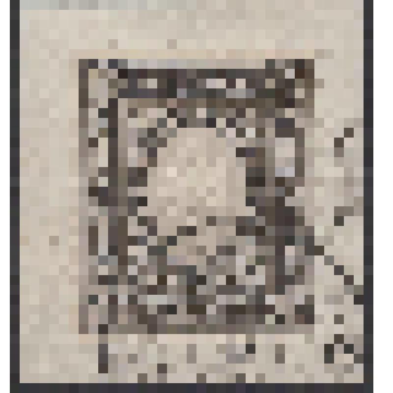 Вырезка из письма. Марка почтовая. Герб Почтового департамента. РИ. 25. 01. 1884. 3,50 руб. Ивер-36. Стандартный выпуск