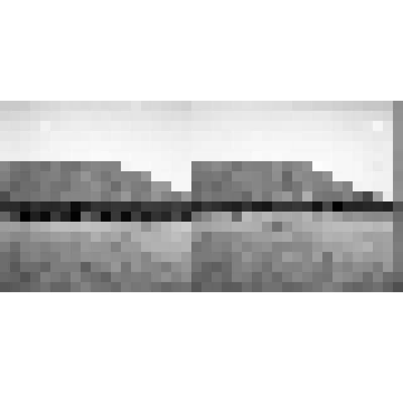 Негатив на стекле: Стереоскопический снимок. Вид берега Енисея от Минусинска до Красноярска (частью выше Минусинска) без точного обозначения места и времени съемки