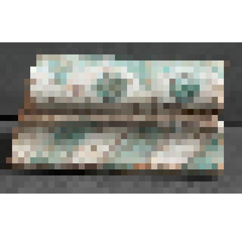 Изразец печной нащельник гладкий расписной. Фрагмент